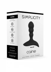 Чёрный анальный вибростимулятор Cain Anal Vibrator