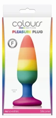 Радужная пробка Colours Pride Edition Pleasure Plug Medium - 13,3 см.
