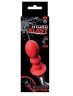 Красная фигурная насадка для душа HYDROBLAST 4INCH BUTTPLUG SHAPE DOUCHE